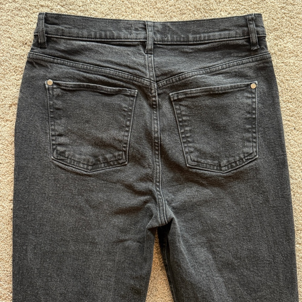 Free People/We The Free French Girl Flare Jeans, "Misty Black" Wash, Size 28 EUC - Picture 6 of 7
